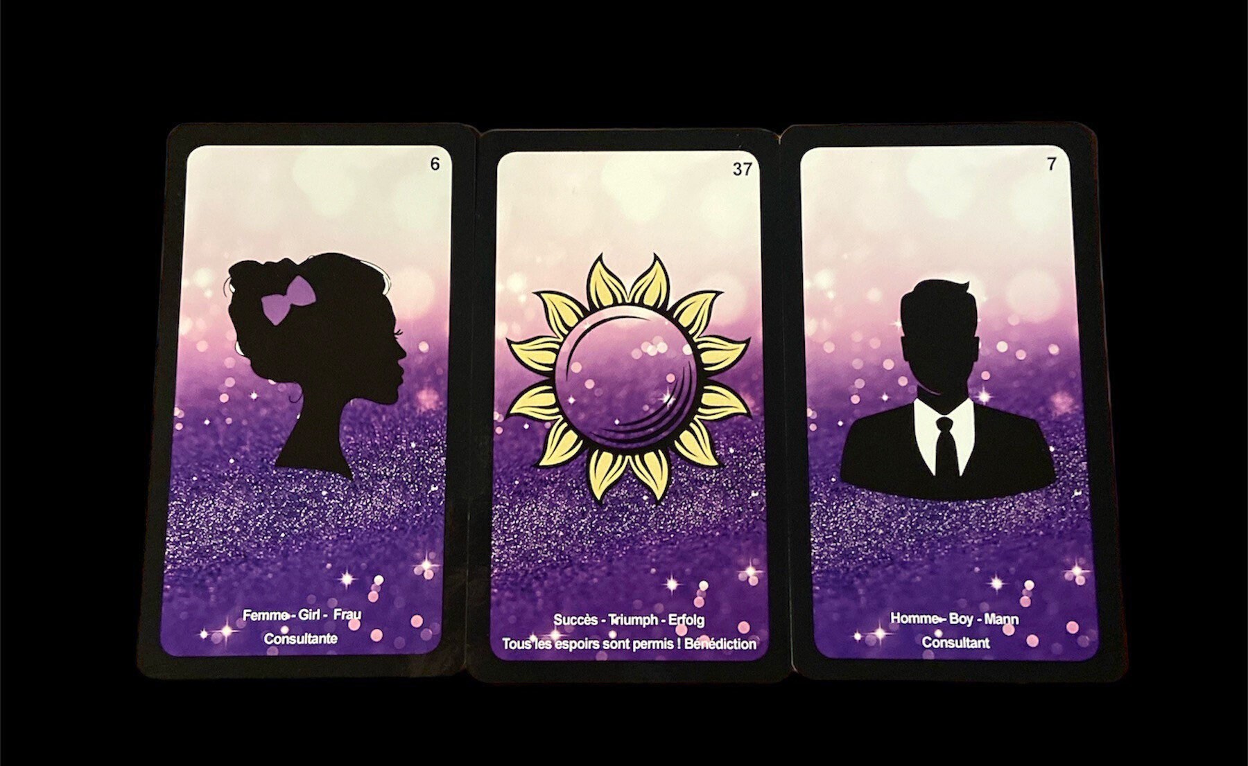 Améthyste Love Oracle - Édition MAT - Trilingue - Jeu de 52 cartes + notice ⚠️ Aucune expédition internationale – France uniquement. FDP inclus – Image 2
