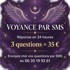 Voyance par Sms : Réponses en 24H à 3 questions 
Envoyez vos questions + prénom + date de naissance par Sms