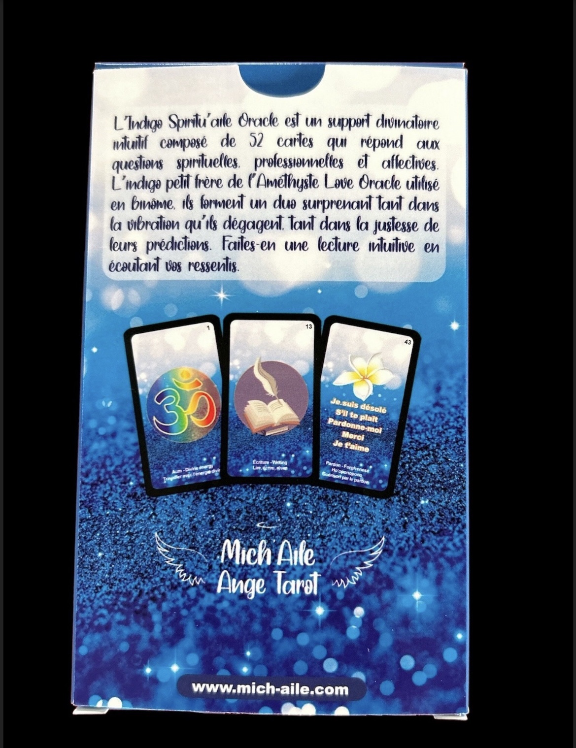 Indigo Spiritu’Aile Oracle 52 cartes bilingues + notice + 1 New carte Inédite - Tirages Pro et Spirituel - Dév. Perso - Édition Mate / ⚠️ Aucune expédition internationale – France uniquement. Fdp inclus – Image 10