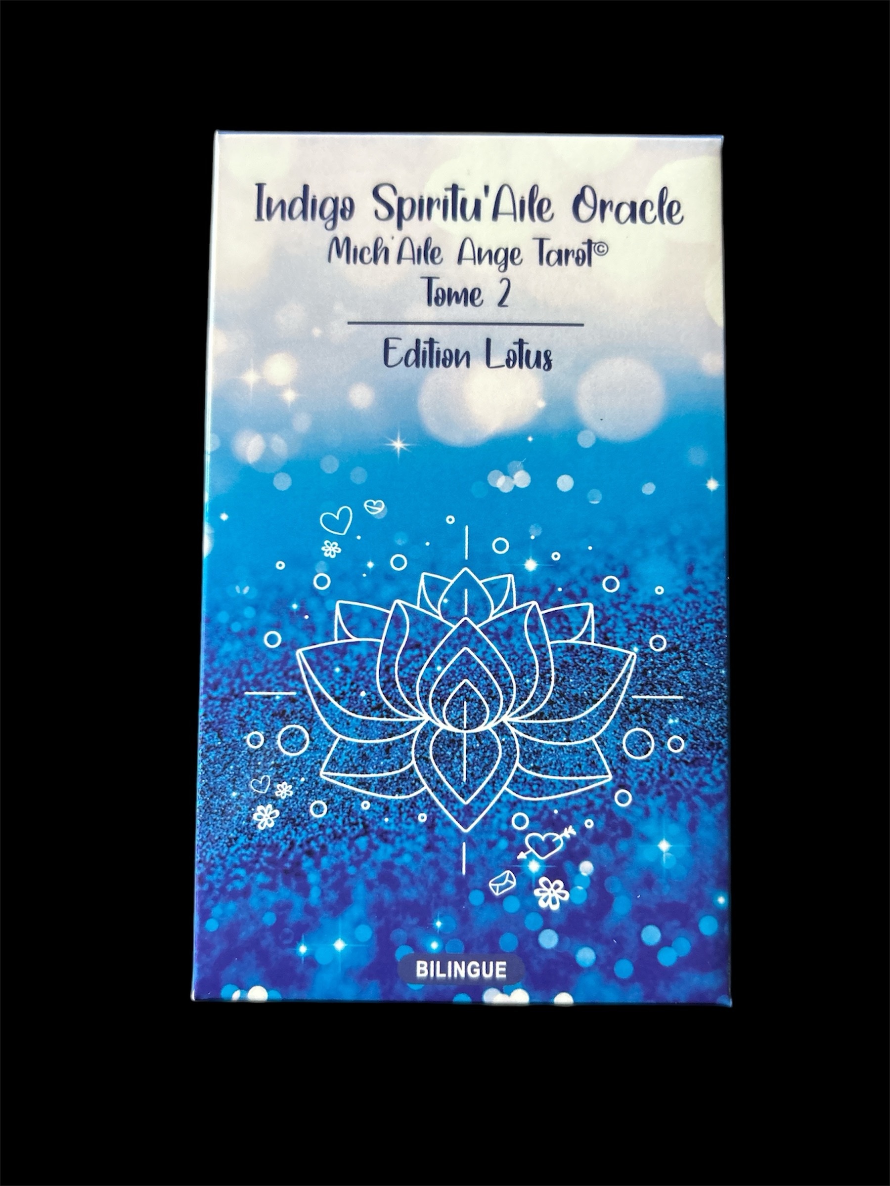 Indigo Spiritu’Aile Oracle 52 cartes bilingues + notice + 1 New carte Inédite - Tirages Pro et Spirituel - Dév. Perso - Édition Mate / ⚠️ Aucune expédition internationale – France uniquement. Fdp inclus
