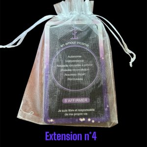 Extension n*4 : 13 cartes pour l’Améthyste Love Oracle , cartes de 89 a 101 en français - Édition Mate + carte explicative. Fdp inclus