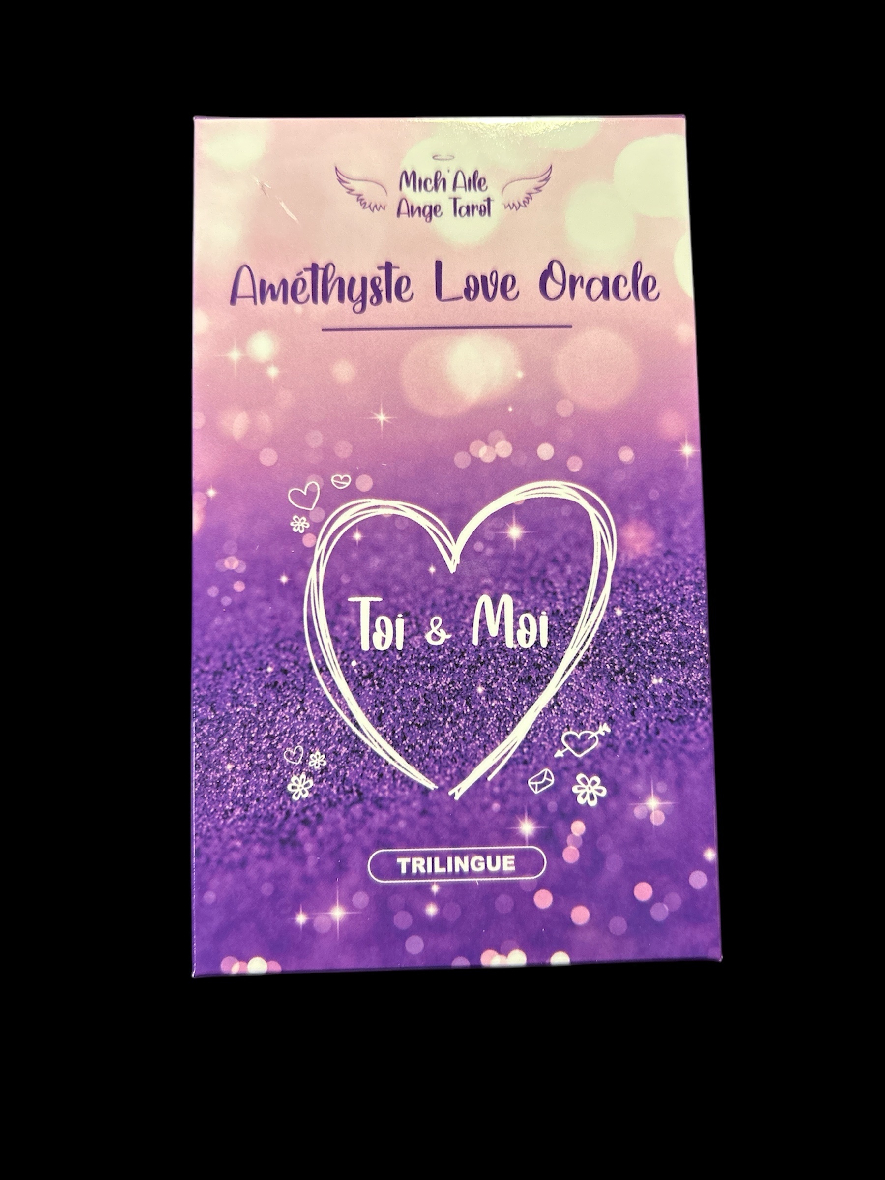 Améthyste Love Oracle - Édition MAT - Trilingue - Jeu de 52 cartes + notice ⚠️ Aucune expédition internationale – France uniquement. FDP inclus